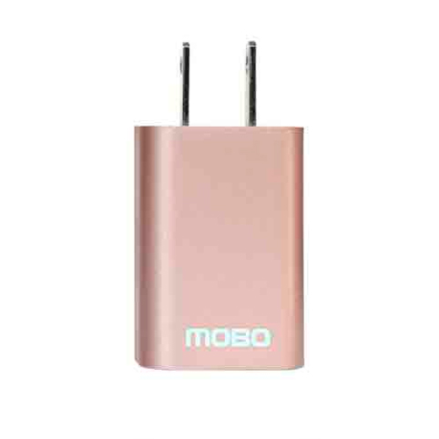 MOBO CUBO CARGADOR 1 PUERTO USB GOLD ROSE 4249
