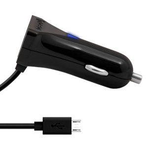 MOBO CAR CHARGER USB POWER BLACK USB 2AMP 2837