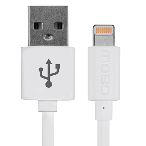MOBO USB CABLE IPHONE 5/6 2 MTS WHITE 3211