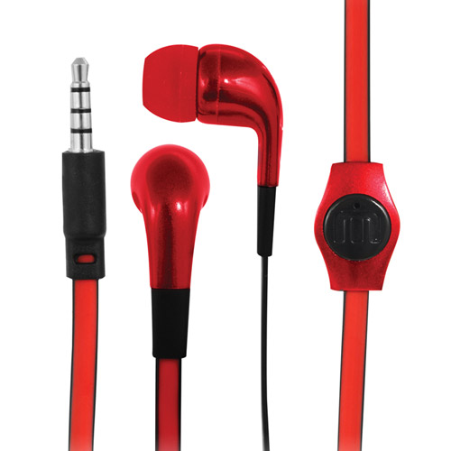 MOBO MANOS LIBRES FLAT IPHONE ROJO 0242