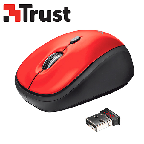 Trust Yvi Mouse Inalambrico - Rojo
