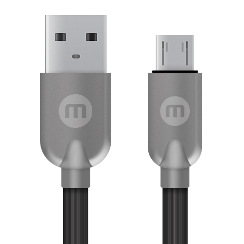 MOBO CABLE USB DE CAUCHO NEGRO MICRO 2 METROS 6295