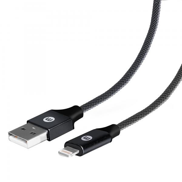 CABLE MOBO RESISTANT LIGHTNING NEGRO 1M