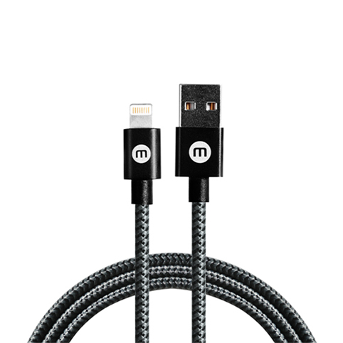 MOBO CABLE USB NYLON ENDURANCE NEGRO/GRIS IPH X/8/7/6/5 4831