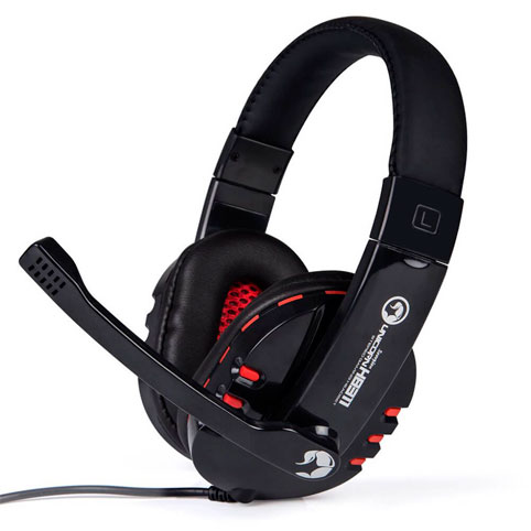 AUDIFONO PARA PC MARVO GAMER H8311 NEGRO/ROJO LINEA GAMER
