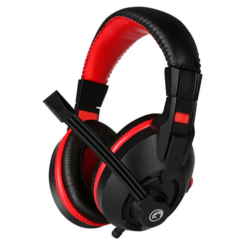 AUDIFONO MARVO GAMER SCORPION H8321 ROJO/NEGRO