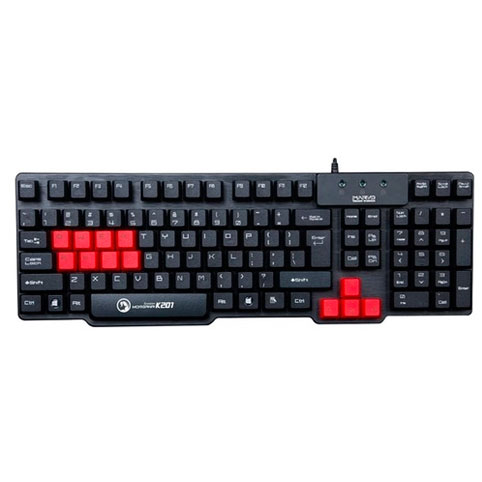 TECLADO PARA COMPUTADORA ALAMBRICO USB MARVO K201 LINEA GAMER SCORPION MORGANA
