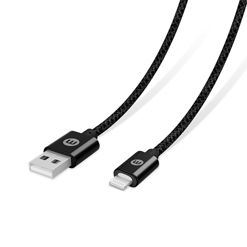 MOBO CABLE USB DURABLE NEGRO IPHONE 5/6/7/8/X 2 METROS  5270