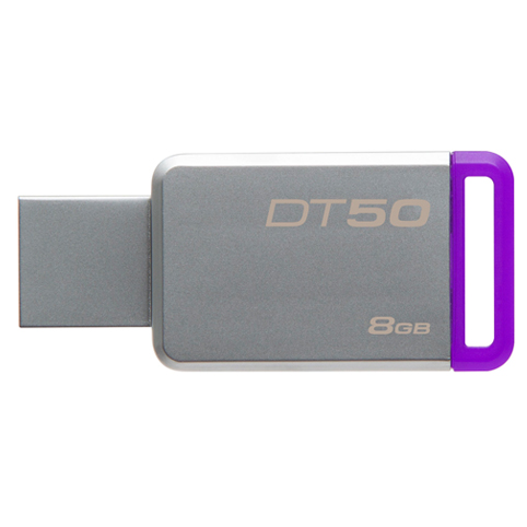 KINGSTON LLAVE 8GB USB 3.0 DATATRAVELER 50 METAL/PURPLE