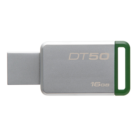 KINGSTON LLAVE 16GB USB 3.0 DATATRAVELER 50 METAL/GREEN