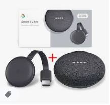 GOOGLE SMART TV KIT  CHROMECAST 3RD & HOME MINI