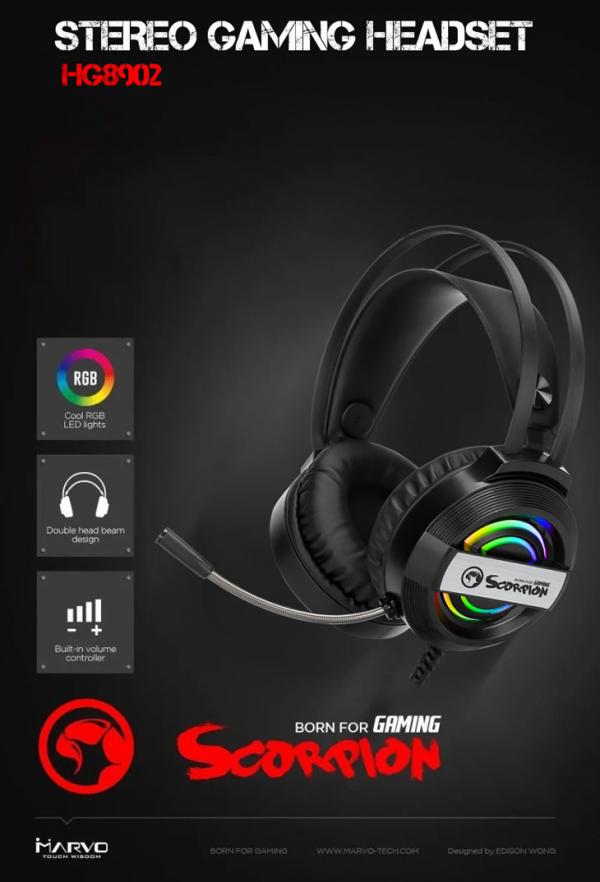 AUDIFONO MARVO GAMER SCORPION HG8902