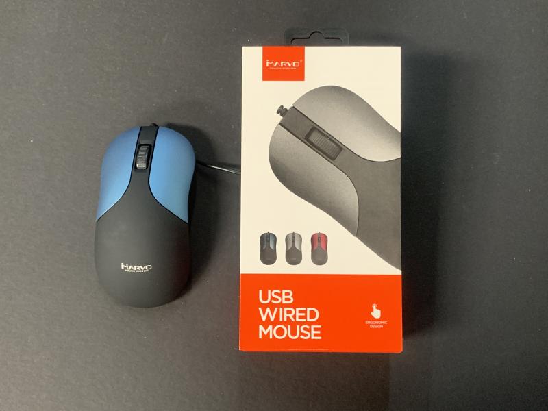 MOUSE ALAMBRICO USB MARVO DA DMS002 1200DPI AZUL