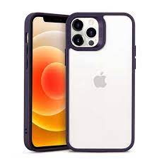 ESTUCHE IPHONE 12 PRO MAX TRANSPARENTE CON BORDE