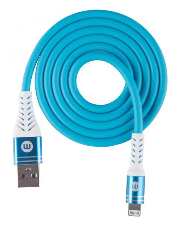 MOBO CABLE NEON LIGHTNING AZUL 1M 9501