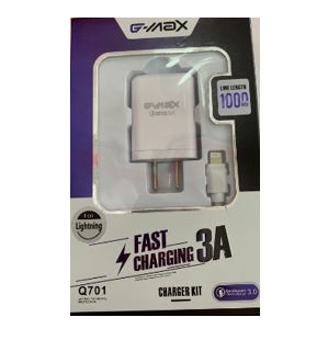 CARGADOR GMAX IPHONE CARGA RAPIDA