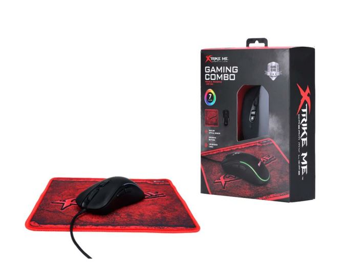 KIT MOUSE Y PAD XTRIKE ME GMP 290