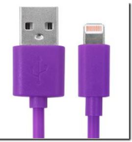 MOBO USB SYNC CABLE IPH 5 PURPLE 1172