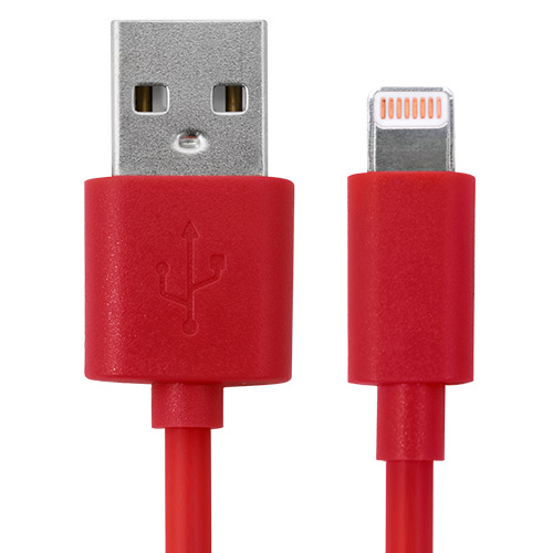 MOBO USB SYNC CABLE IPH 5 RED 1175