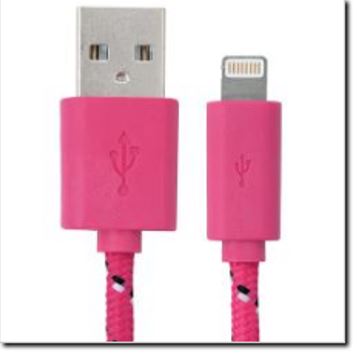 MOBO USB DCU09 NYLON IPH 5 PINK 1236