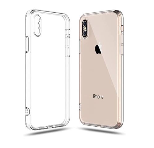 ESTUCHE IPHONE X/XS TRANSPARENTE CON BORDE