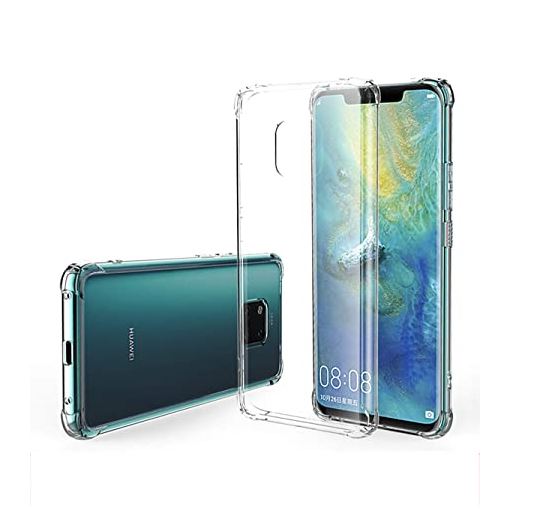ESTUCHE HW MATE 20 PRO TRANSPARENTE CON BORDE