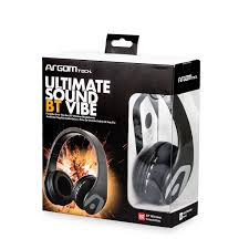 AUDIFONOS ARGOM DIADEMA ULTIMATE SOUND BT VIBE ARG-HS 2552BK NEGRO