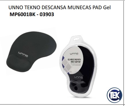 UNNO TEKNO MOUSEPAD DESCANSA MU&Ntilde;ECAS GEL