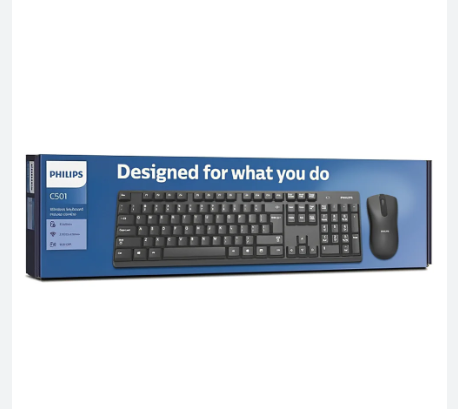 PHILLIPS KIT TECLADO Y MOUSE INALAMBRICO SPT6501B