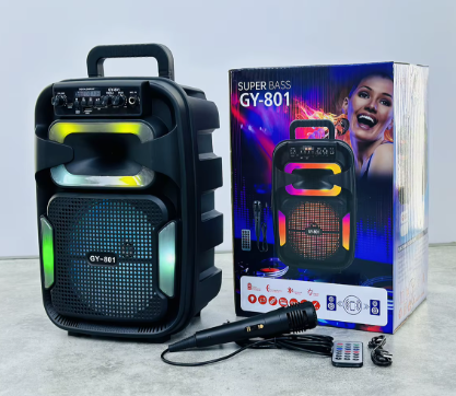 BOCINA SUPER BASS BLUETOOTH GY-801-802 CONTROL+MIC