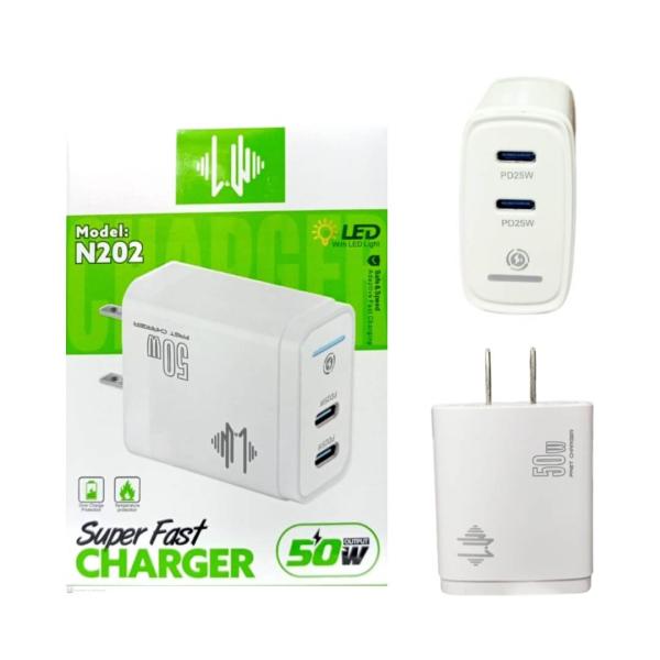 CUBO CARGADOR N202 25W DOBLE