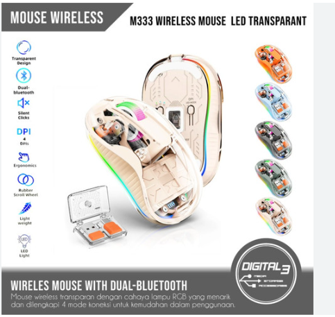 MOUSE SILENCIOSO INALAMBRICO M333 BT