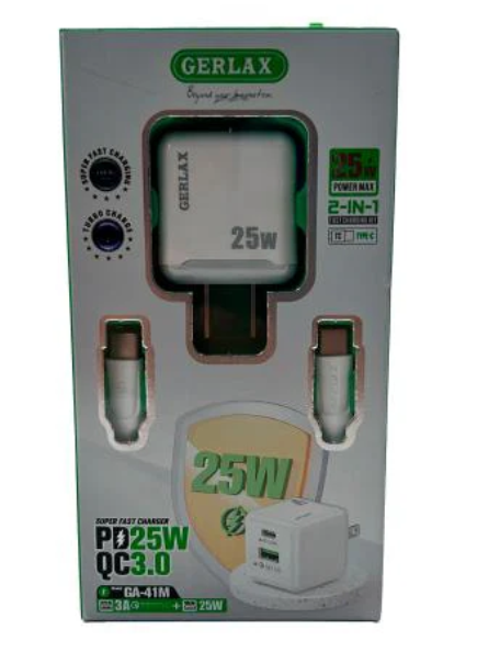 CARGADOR GERLAX 25W GA-41M