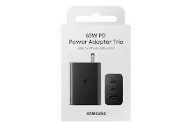CUBO SAMSUNG TRIO TIPO A15W - TIPO C 25W - TIPO C 65W ORG NEGRO